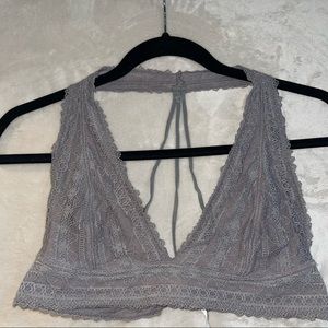 Urban Outfitters Gray Halter Bralette